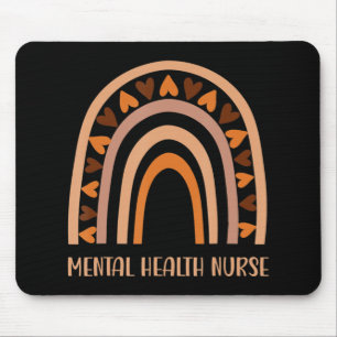 Mousepad Enfermeira Mental Arco-Íris Espalha Saúde Mental A