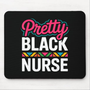 Mousepad Enfermeira Negra Melanina Mulher Mês da História N