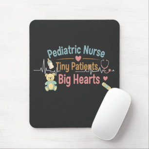 Mousepad Enfermeira Pediátrica Pacientes Pequenos Corações