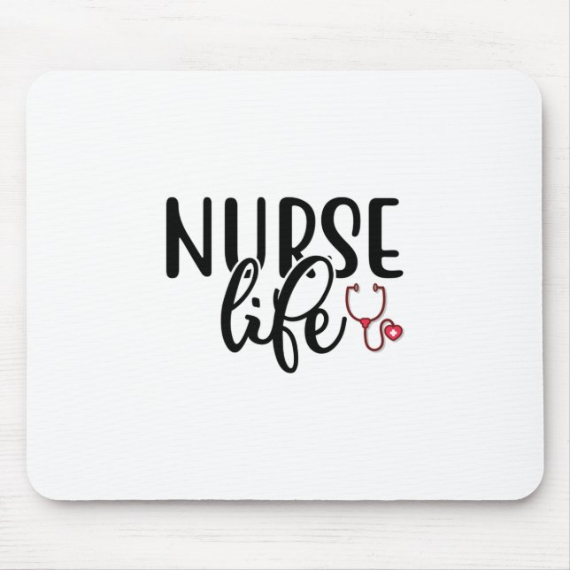 Mousepad Enfermeira Presente Enfermeira Vida (Frente)
