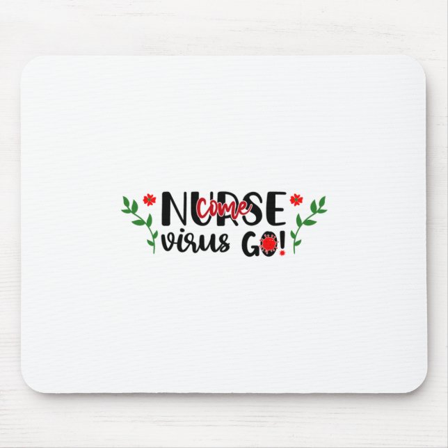 Mousepad Enfermeira Presente Venham Vírus (Frente)