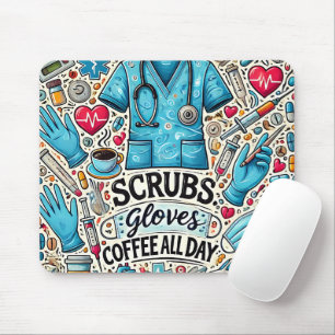 Mousepad Enfermeira RN Fofa/Engraçada
