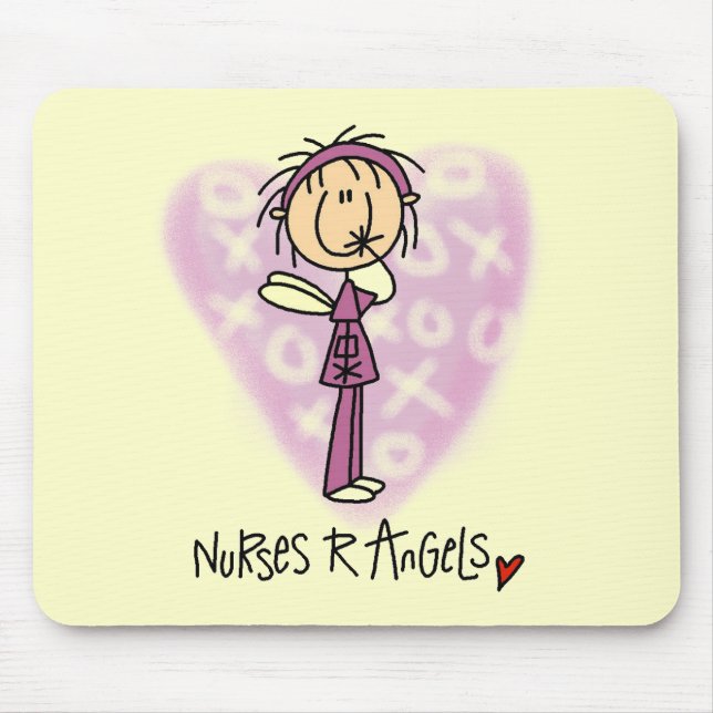 Mousepad Enfermeiras R Angels T-shirts e presentes (Frente)