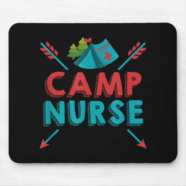 Mousepad Enfermeiro Camp Enfermeiro RN Apreciação Camping (Frente)