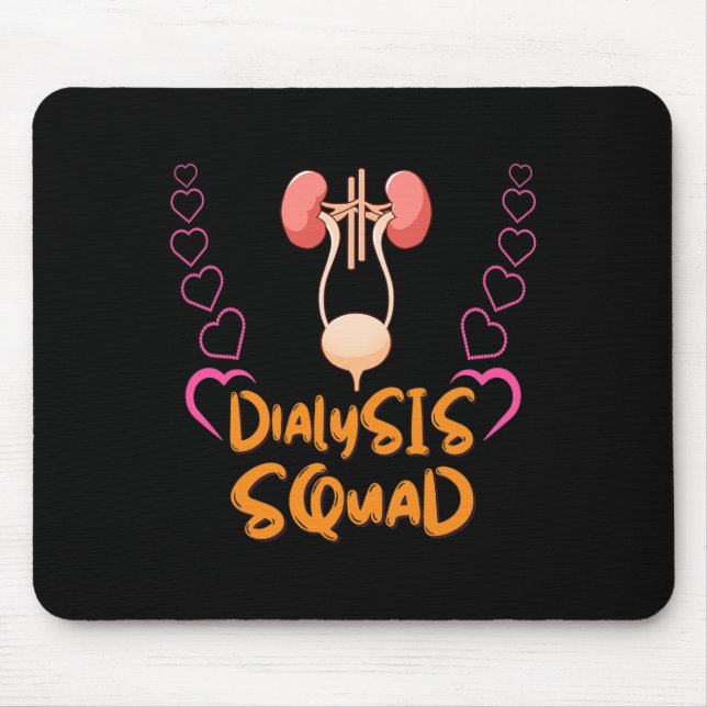 Mousepad Enfermeiro de diálise Nefrologia Doença Renal Enfe (Frente)