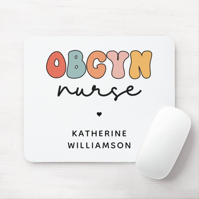 Mousepad Enfermeiro de OBGYN Personalizado (Com mouse)