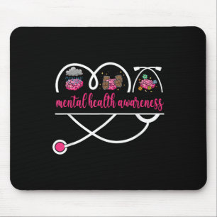 Mousepad Enfermeiro De Sensibilização Para A Saúde Mental E