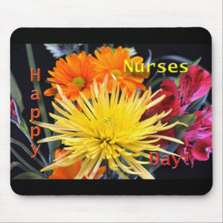 Mousepad Enfermeiro Dia Floral Feliz