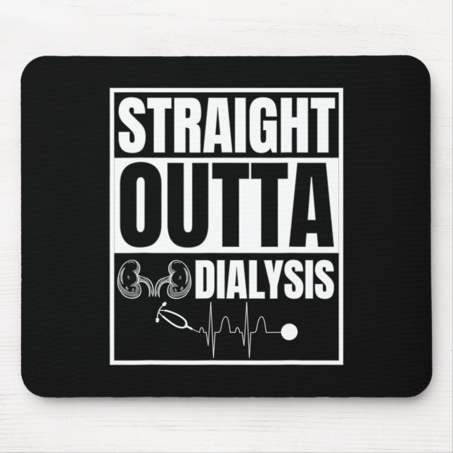 Mousepad Enfermeiro do Funcionarios Doente em Diálise Doenç (Frente)