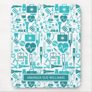 Mousepad Enfermeiro/Estudante Médico - Adicione Seu Nome/Mo