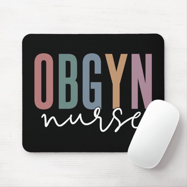 Mousepad Enfermeiro OBGYN | Enfermeiros De Obstetrícia E Gi (Com mouse)