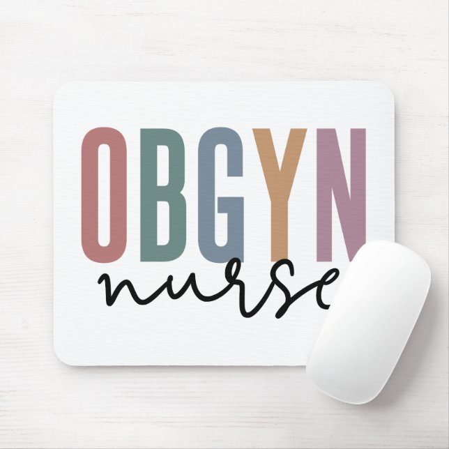 Mousepad Enfermeiro OBGYN | Enfermeiros De Obstetrícia E Gi (Com mouse)