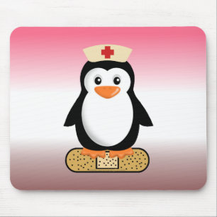 Mousepad Enfermeiro Penguin (com Bandaid)
