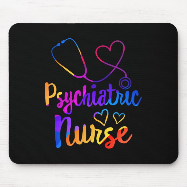 Mousepad Enfermeiro Psiquiátrico Semana Rn Enfermagem Menta (Frente)