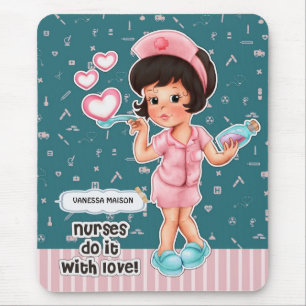 Mousepad Enfermeiros fazem isso com Apreciação de Enfermeir
