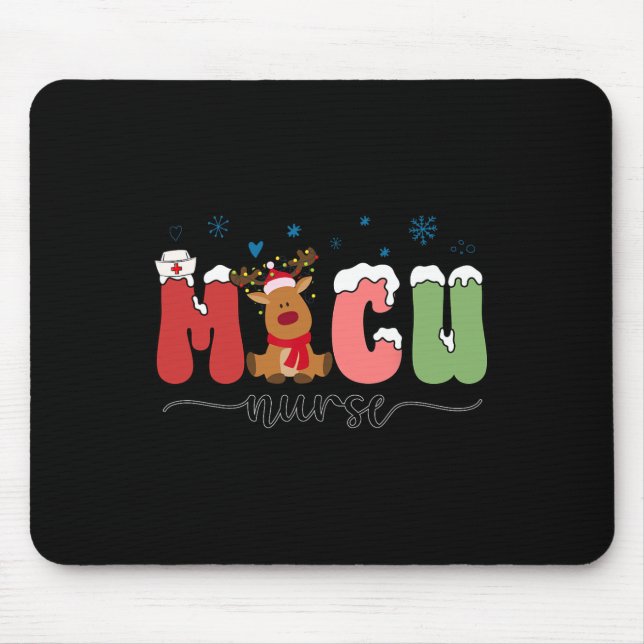Mousepad Enfermeiros Homens Mulheres de Natal Cuidados Médi (Frente)