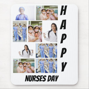 Mousepad Enfermeiros Modernos Personalizados Colagem de Fot
