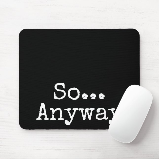 Mousepad "Enfim" Simples Pad De Mouse Engraçado (Com mouse)
