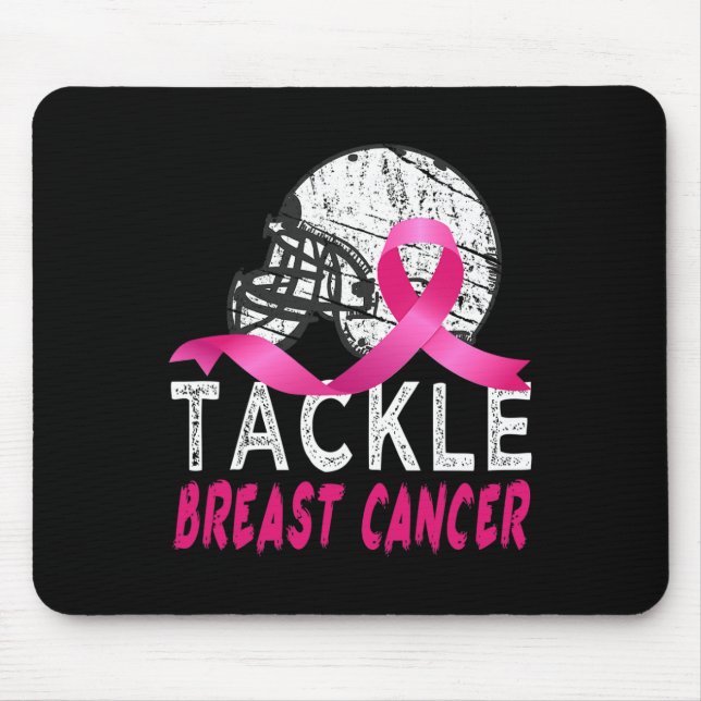 Mousepad Enfrentar o Sobrevivente do Cancer da Mama O (Frente)