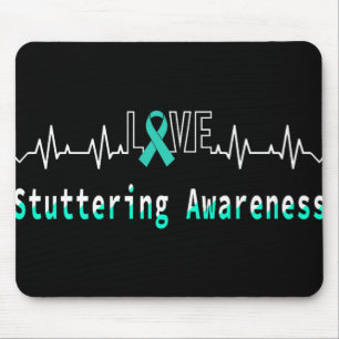 Mousepad Enganando Consciência Amor Pulsação Suporte Teal R