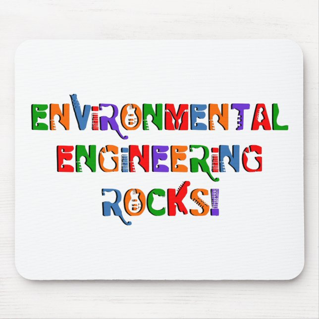Mousepad Engenharia Ambiental Balança Texto (Frente)