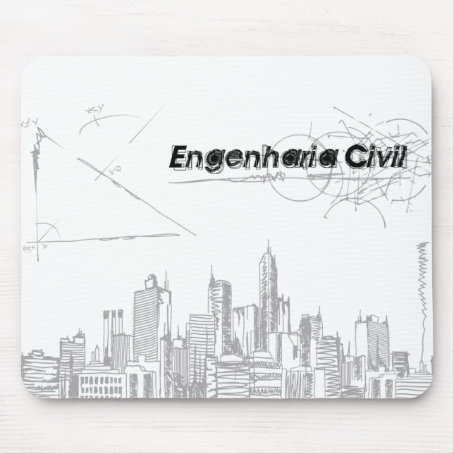 Mousepad Engenharia Civil (Frente)