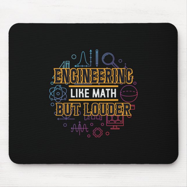 Mousepad Engenharia De engenheiros Como Matemática (Frente)
