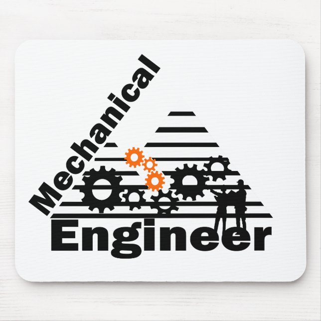 Mousepad Engenharia Mecânica Engenheiro Divertido (Frente)