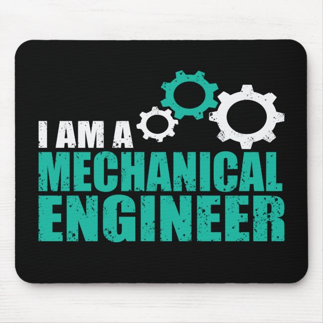 Mousepad Engenharia Mecânica Engenheiro Divertido (Frente)