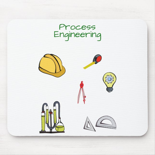Mousepad Engenharia Química do engenheiro de Processos (Frente)