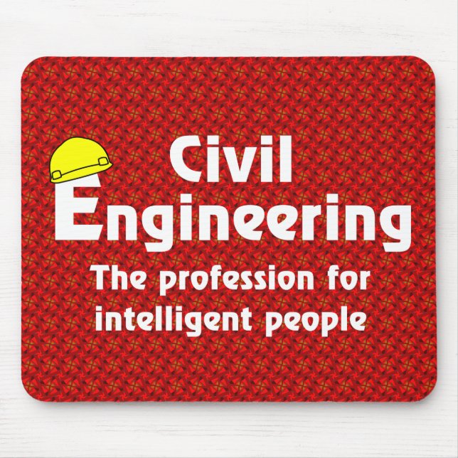 Mousepad Engenheiro Civil Inteligente (Frente)
