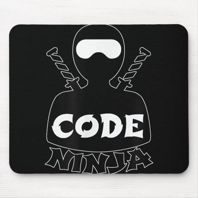 Mousepad Engenheiro de Codificação de Computadores Ninja -  (Frente)