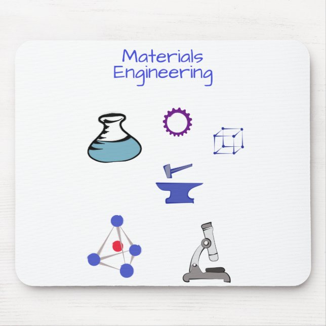 Mousepad Engenheiro de materiais Engenharia química (Frente)