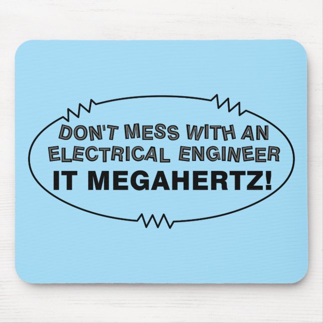 Mousepad Engenheiro elétrico Megahertz (Frente)