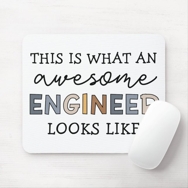 Mousepad Engenheiro Engraçado Engenheiro Incrível | Engenha (Com mouse)