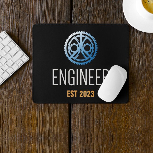 Mousepad Engenheiro estabelecido, Formando de engenharia pe (Criador carregado)