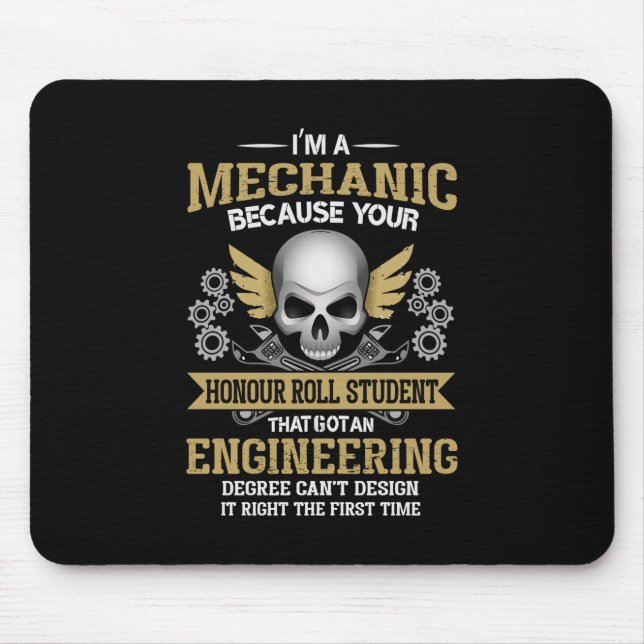 Mousepad Engenheiro Eu Sou Uma Engenharia Mecânica (Frente)