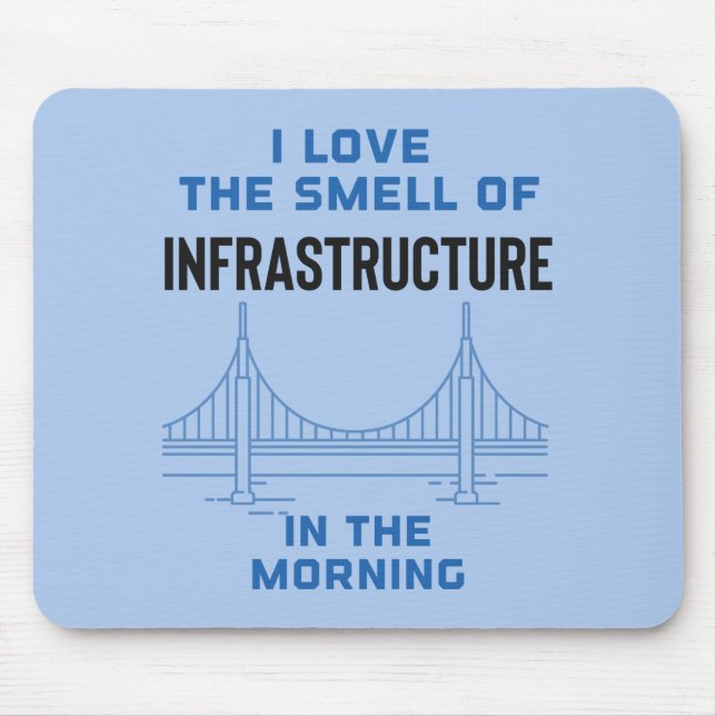 Mousepad Engenheiro Funny Civil Engineering Bridge (Frente)