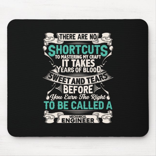 Mousepad Engenheiro mecânico do engenheiro (Frente)