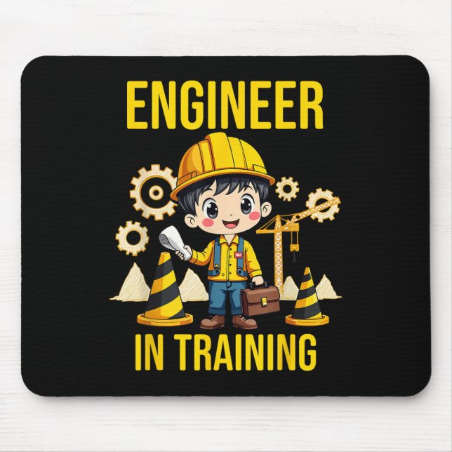 Mousepad Engenheiro No Treinamento Futuro Do Engin De Parti (Frente)