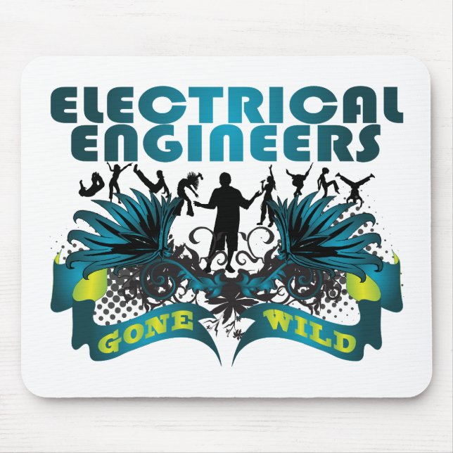 Mousepad Engenheiros electrotécnicos idos selvagens (Frente)