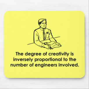 Mousepad Engenheiros & faculdade criadora