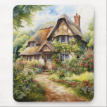 Mousepad English Cottage<br><div class="desc">A Watercolour English cottage with garden</div>
