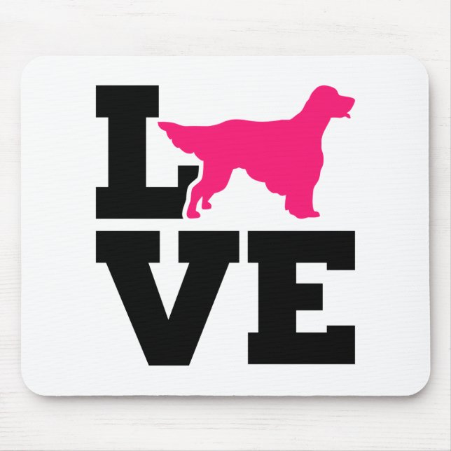 Mousepad English Setter love (Frente)