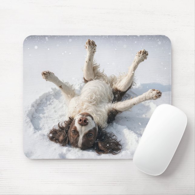 Mousepad English Springer Spaniel Anjo de Neve (Com mouse)
