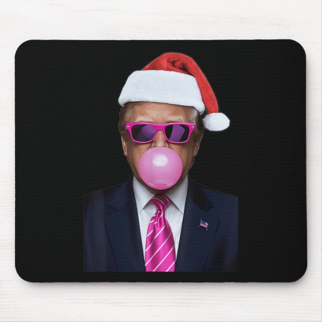 Mousepad Engraçada Bolha Rosa, Chiclete Natal (Frente)