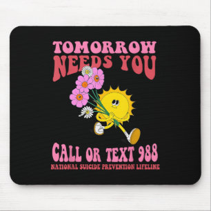 Mousepad Engraçada Consciência da Saúde Mental Amanhã N