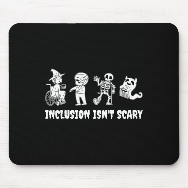 Mousepad Engraçada Inclusão Não É Professora Assustadora Ha (Frente)