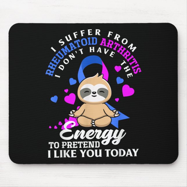 Mousepad Engraçada Lama Que Sofro Da Guerra Da Artrite Reum (Frente)