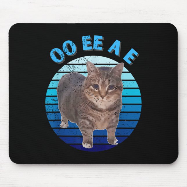 Mousepad Engraçada Oiia Gato Giro Oi Uiaa (Frente)